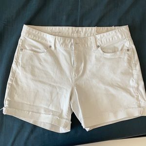 LOFT white shorts
